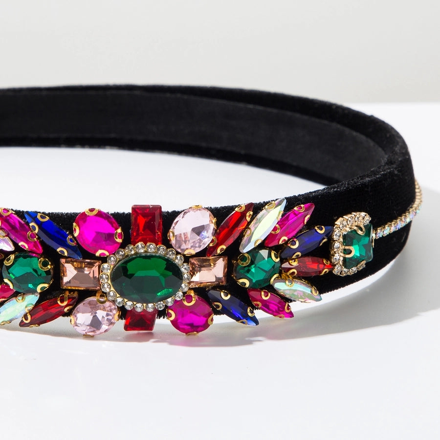 Women's Vintage Style Vacation Classic Style Water Droplets Alloy Inlay Glass Hair Band