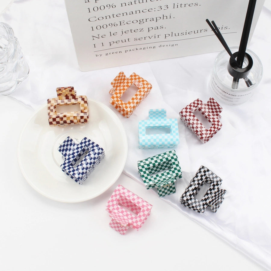 Women's Retro Color Block Acetic acid sheets Hair Claws