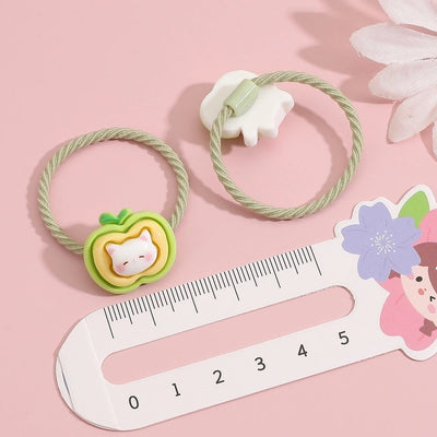 Kid'S Cartoon Style Cute Cat Resin Hair Tie