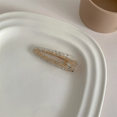 simple style flower acetic acid sheets printing hair clip 1 piece