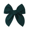 sweet solid color polyester bow knot hair clip