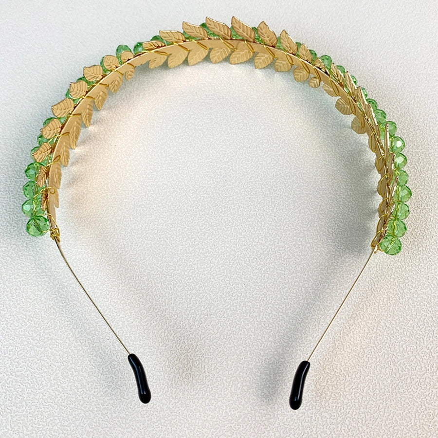 modern style solid color crystal handmade hair band