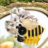 YHJ Hair Accessories  New Acetic Acid Diamond Bees Grab Clip Large Hairpin Back Hair Shark Clip Hair Grab