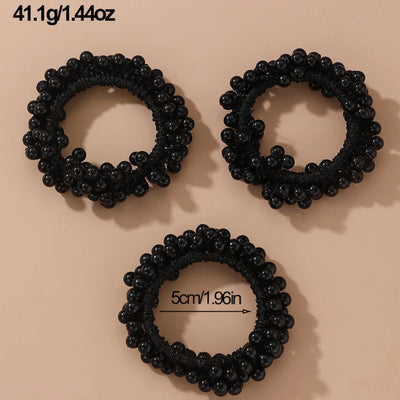 Women's Fairy Style Sweet Simple Style Round Imitation Pearl Beaded Artificial Pearls Hair Tie