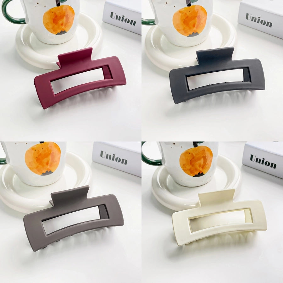 Women's Simple Style Classic Style Solid Color Plastic Hair Claws