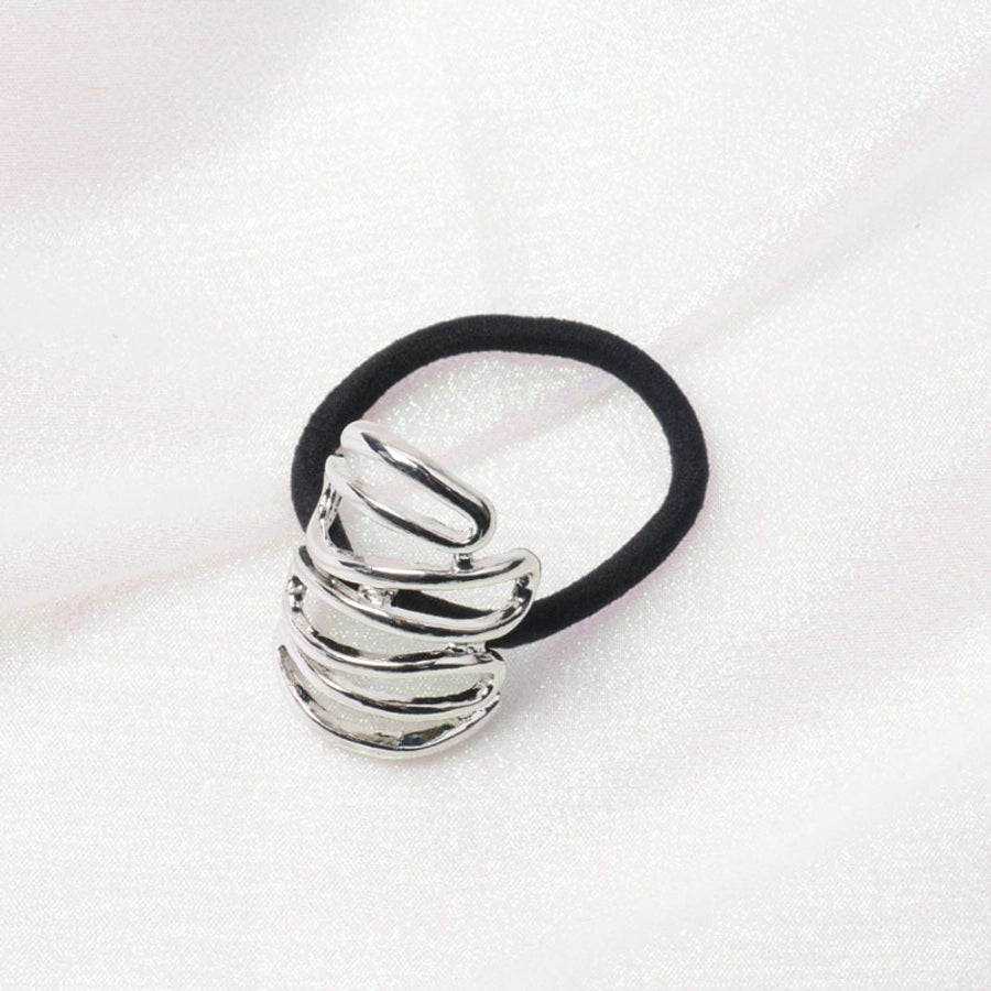 Women's Simple Style Color Block Alloy Plating Hair Tie