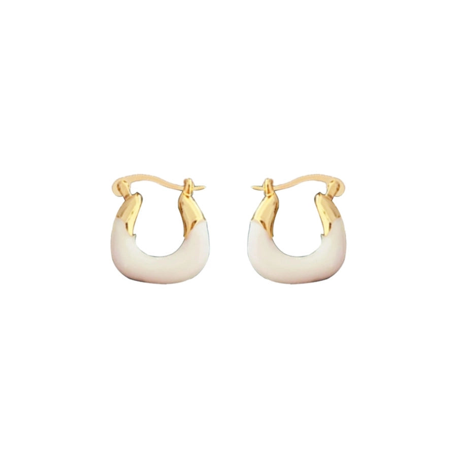 1 Pair Basic U Shape Plating Copper Earrings