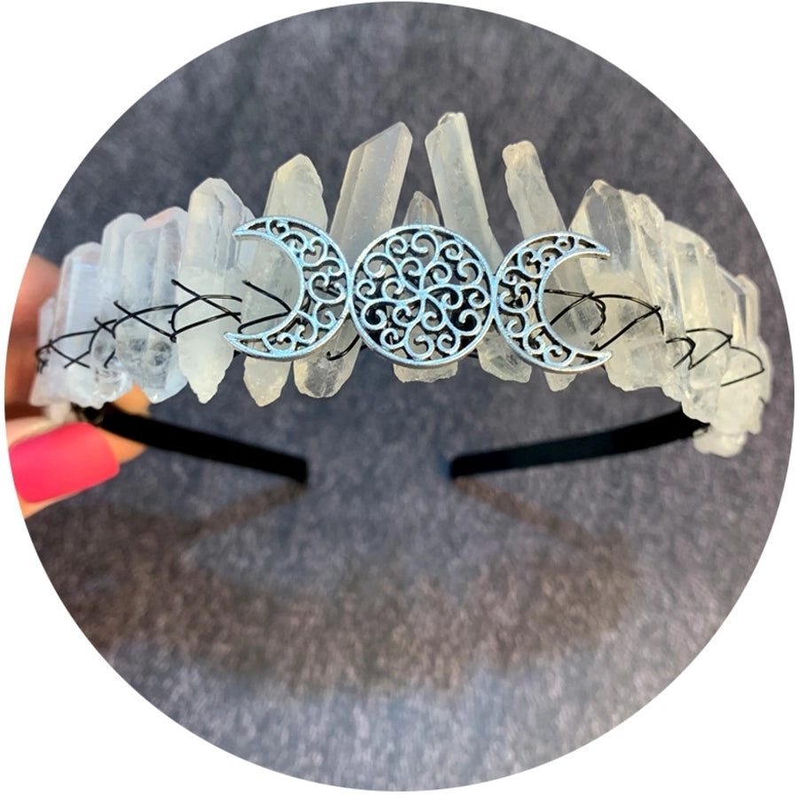 simple style flower crystal inlay crystal hair band