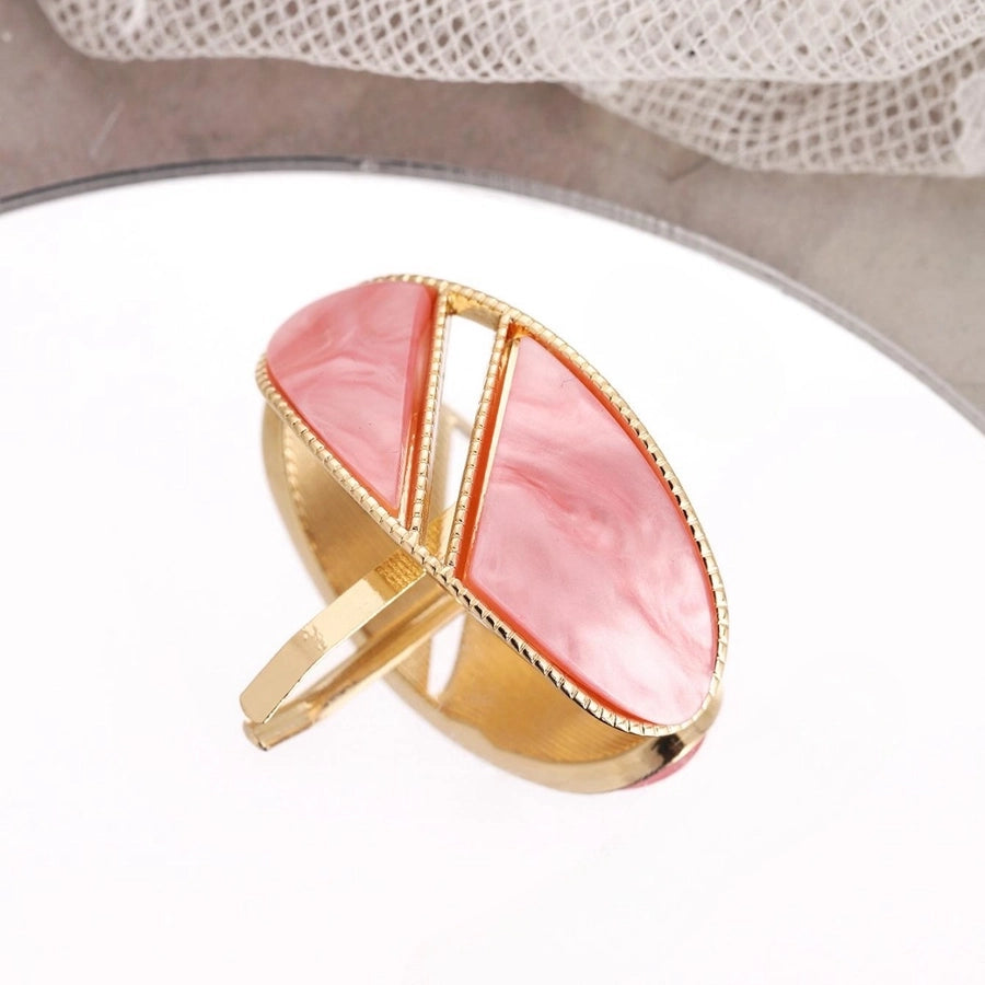 Women's Retro Color Block Acetic acid sheets Plating Hair Clip