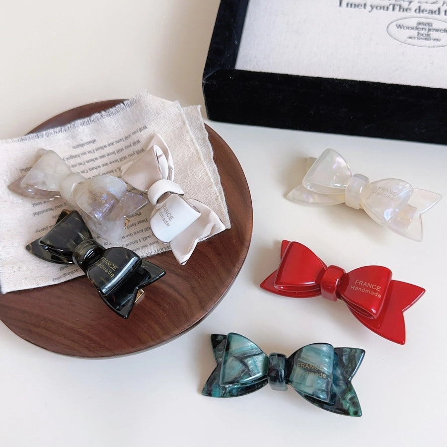 IG Style Women's Bow Knot Acetic acid sheets Hair Clip