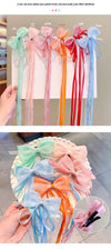 Children's super fairy bow ribbon hairpin baby Chinese style braided hair headwear girl ancient style hanfu hairpin hair accessories