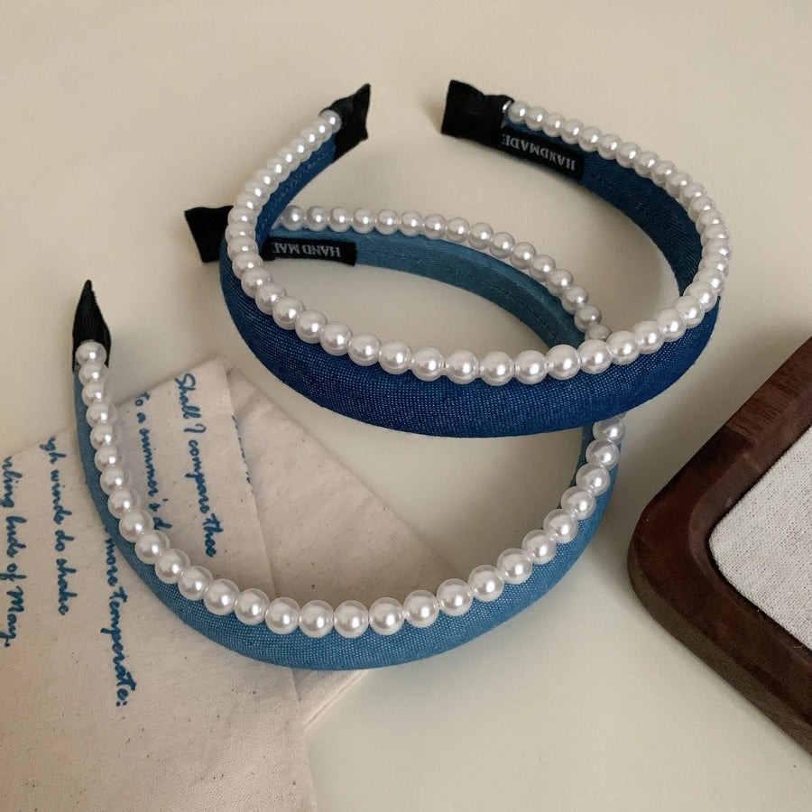 Women's Elegant Simple Style Solid Color Cloth Hair Band