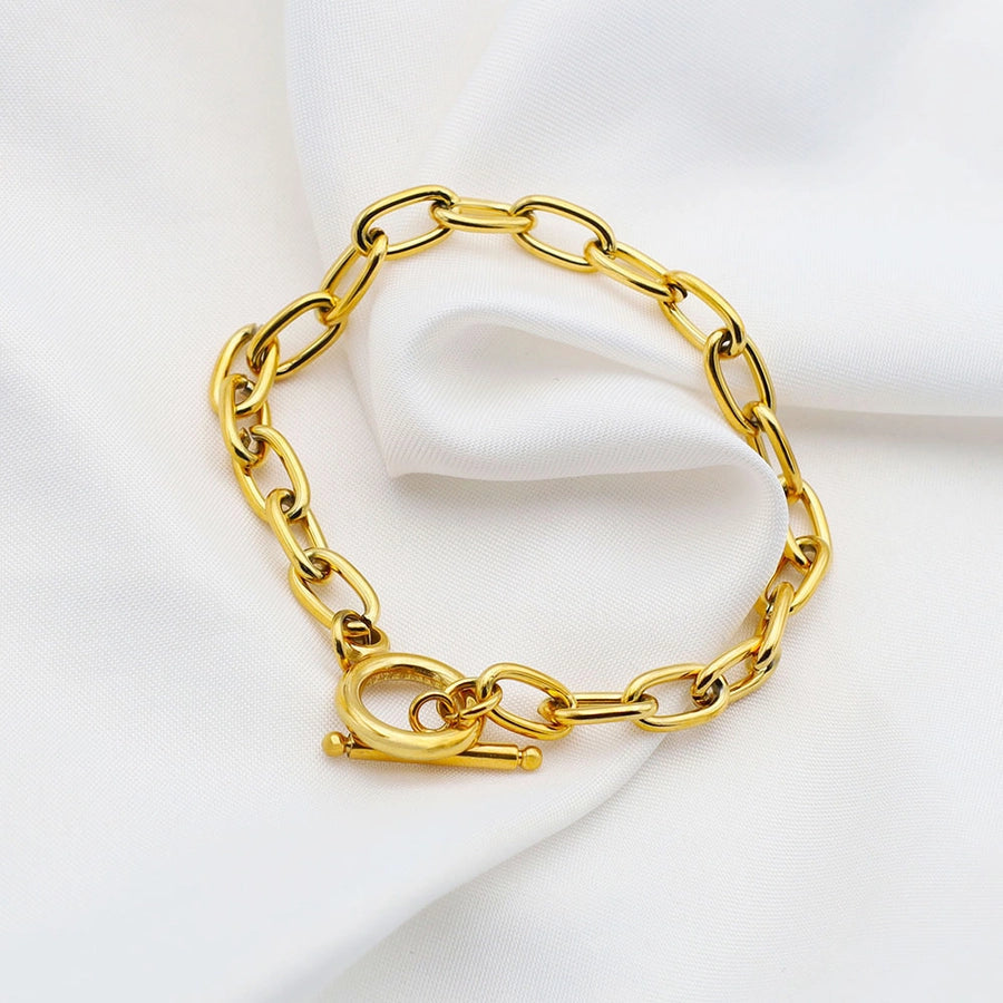 Elegant Classic Style Geometric 304 Stainless Steel Bracelets In Bulk