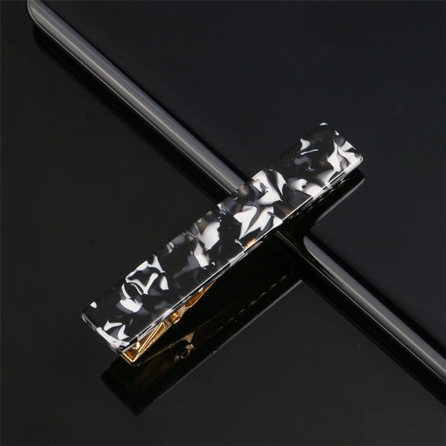fashion marble acetic acid sheets metal hair clip 1 piece