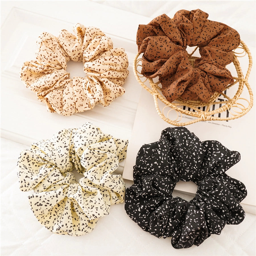 fashion polka dots cloth hair tie 1 piece