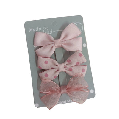 Kid'S Cute Bow Knot Silk yarn Hair Clip
