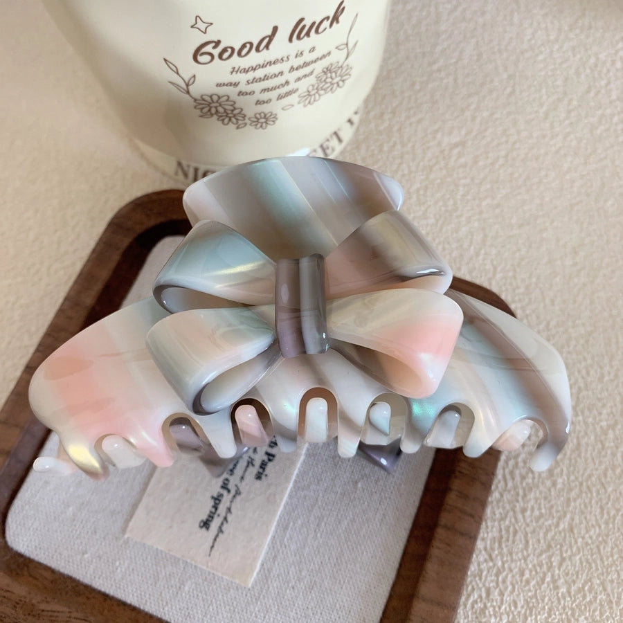 Women's Elegant Simple Style Bow Knot Acetic acid sheets Hair Claws