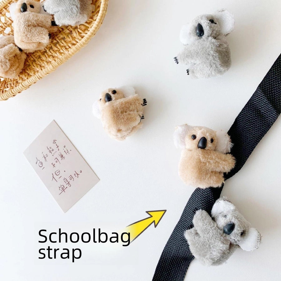 Internet Celebrity  Cartoon Three-Dimensional Plush Koala Hairpin Side Clip Banana Clip Clip Photo Cute Hair Accessories