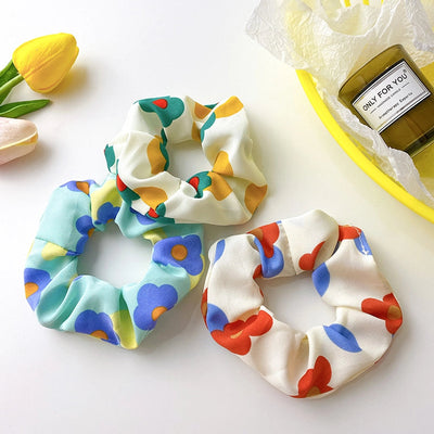 Women's Sweet Pastoral Flower Cloth Hair Tie