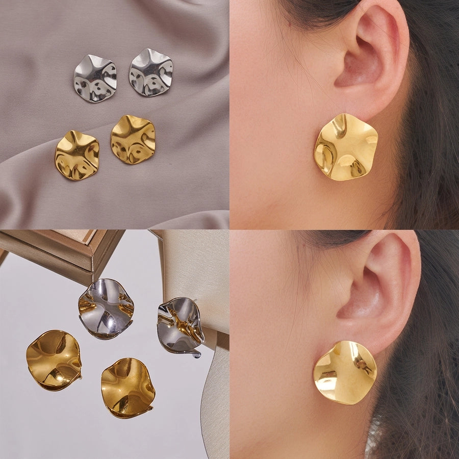 1 Pair Simple Style Geometric 304 Stainless Steel Ear Studs