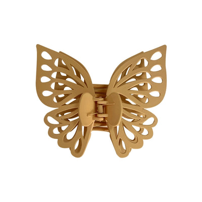 cute sweet butterfly plastic stoving varnish hair claws