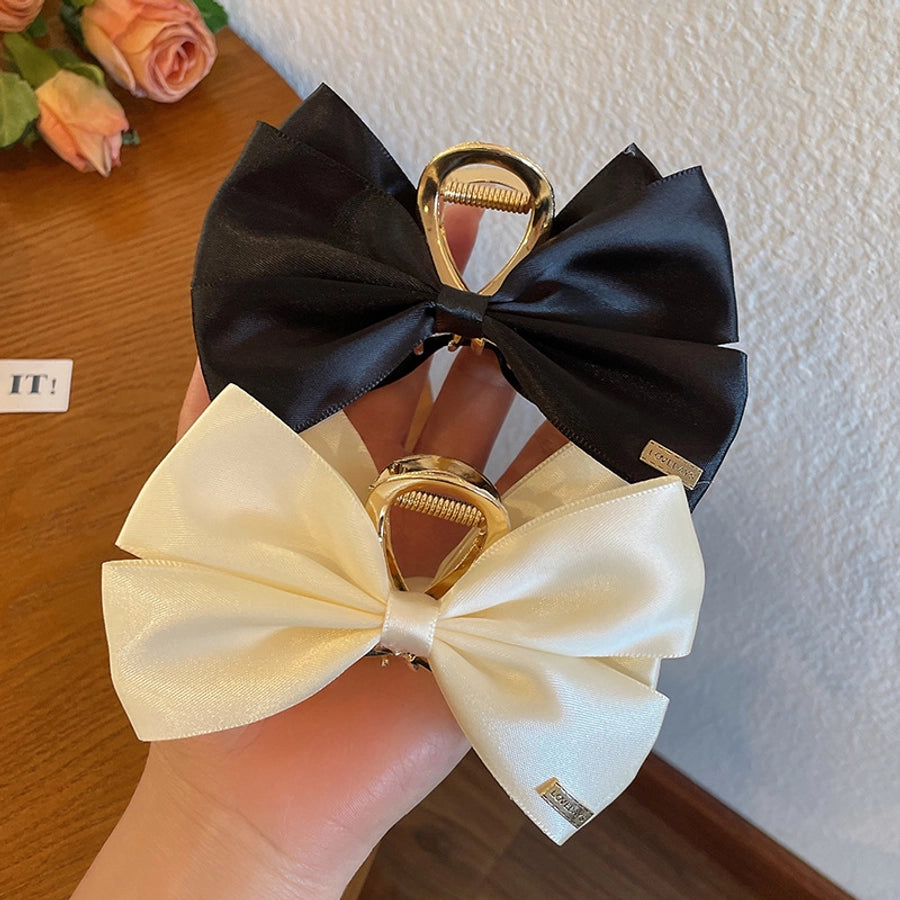 vintage style bow knot alloy cloth hair claws