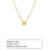 Jewelry Modern Style Simple Style Flower 304 Stainless Steel 18K Gold Plated Plating Bracelets Earrings Necklace