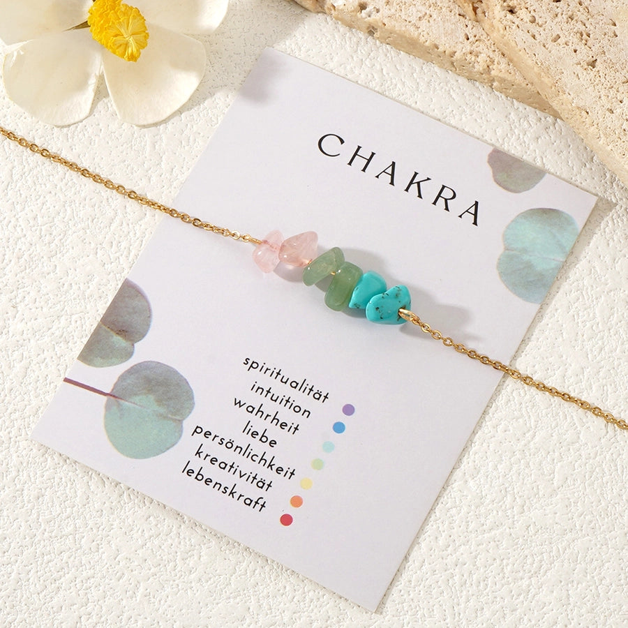 Semi-precious stone Copper Handmade Geometric Bracelets