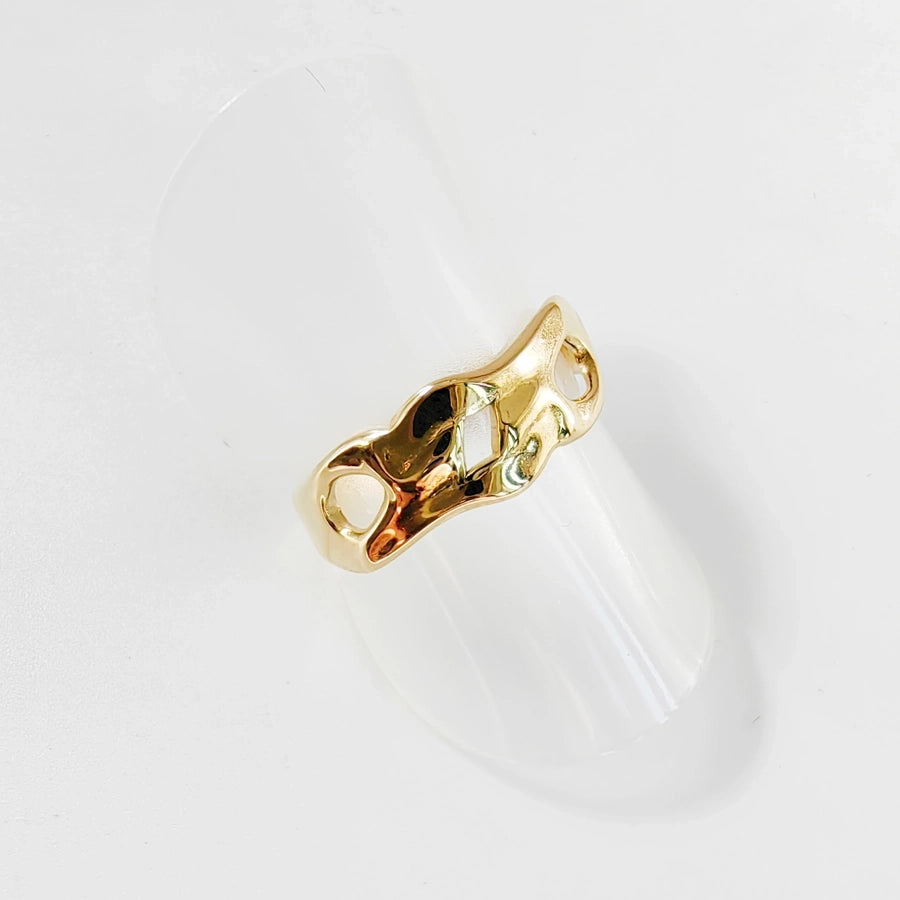 Jewelry Vintage Style Simple Style Wings Fish 304 Stainless Steel Plating Open Rings