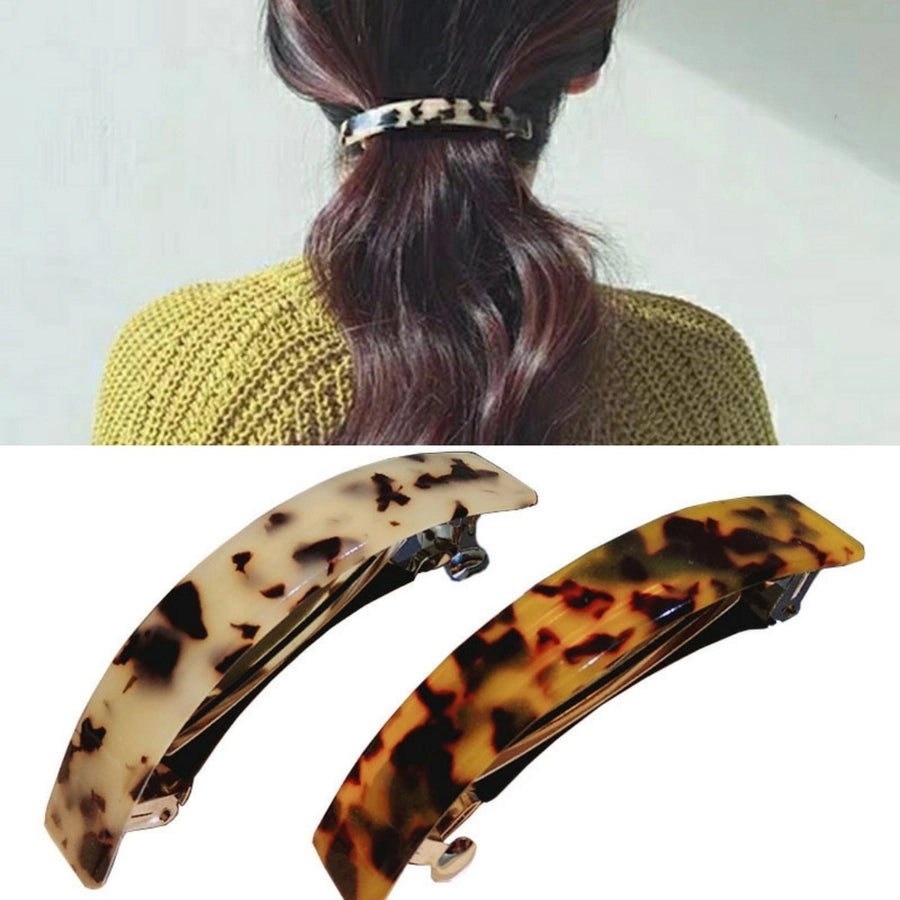 Women's Simple Style Leopard Acetic acid sheets Hair Clip