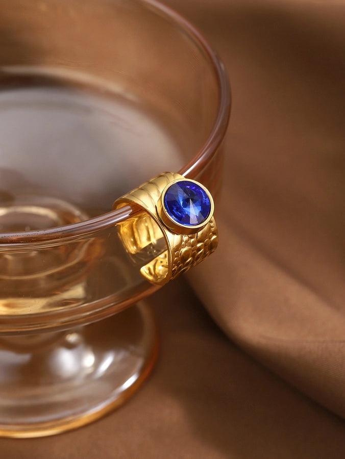 Jewelry Vintage Style Simple Style Geometric 304 Stainless Steel Wide Band Rings Open Rings