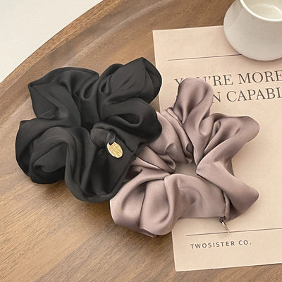 High-grade high-quality satin large intestine hair ring temperament fat intestine ring Korean style hair rope simple head rope women's headdress