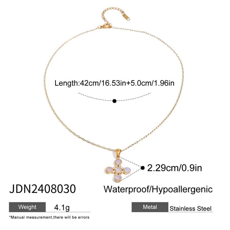 Jewelry Simple Style Classic Style Flower 304 Stainless Steel Jewelry Set