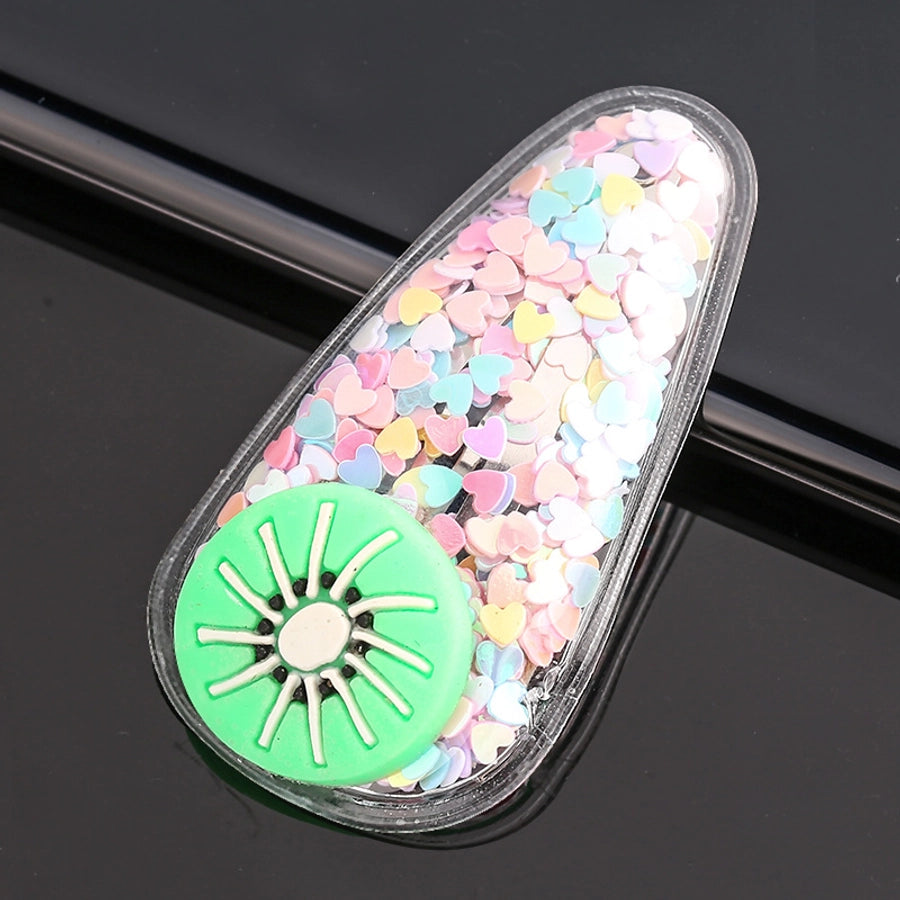 cute fruit sequin plastic hair clip 1 piece