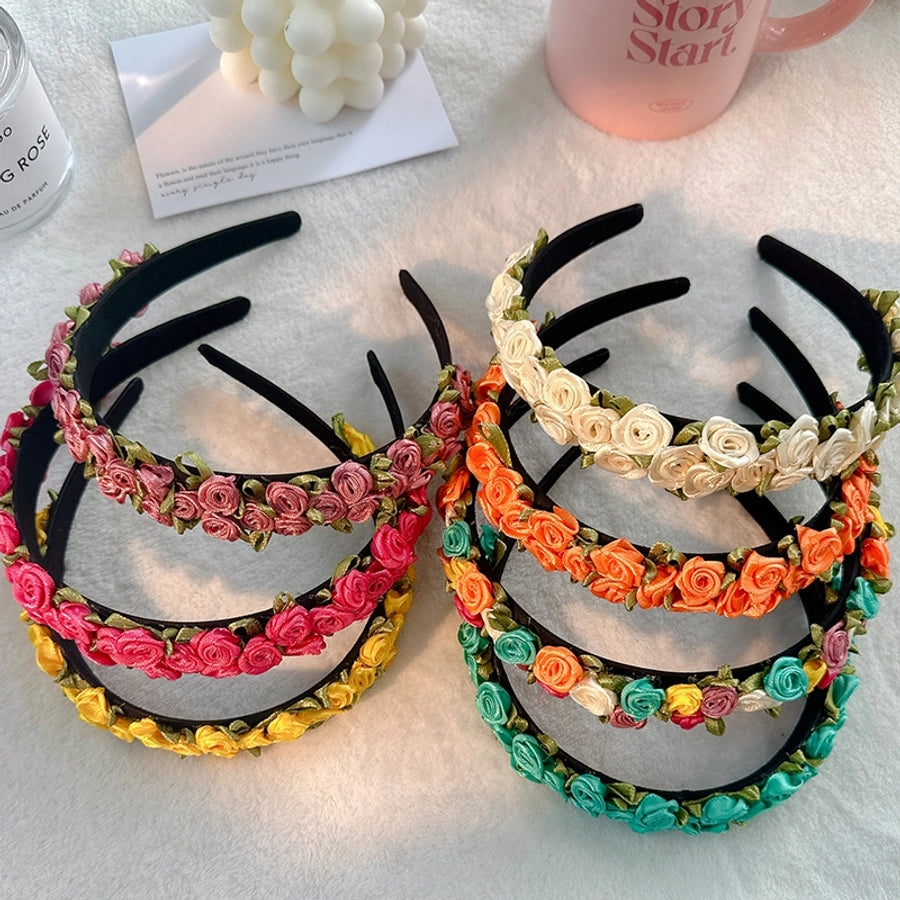 sweet flower cloth hair band