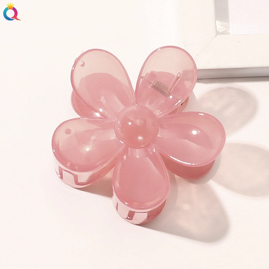 women's fashion flower plastic handmade hair claws
