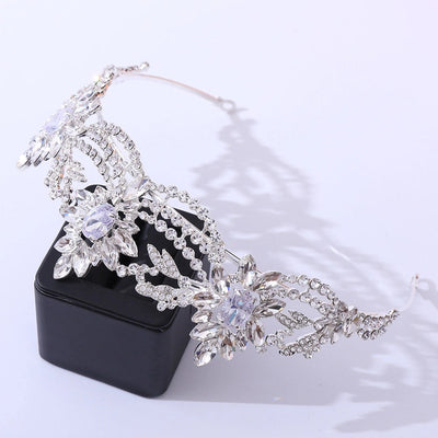fashion oval crown alloy inlaid zircon crown 1 piece