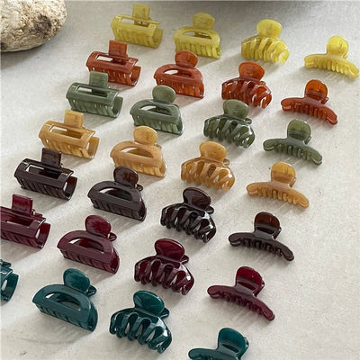 simple style geometric acetic acid sheets hair claws