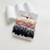 women's simple style ditsy floral solid color satin hair tie