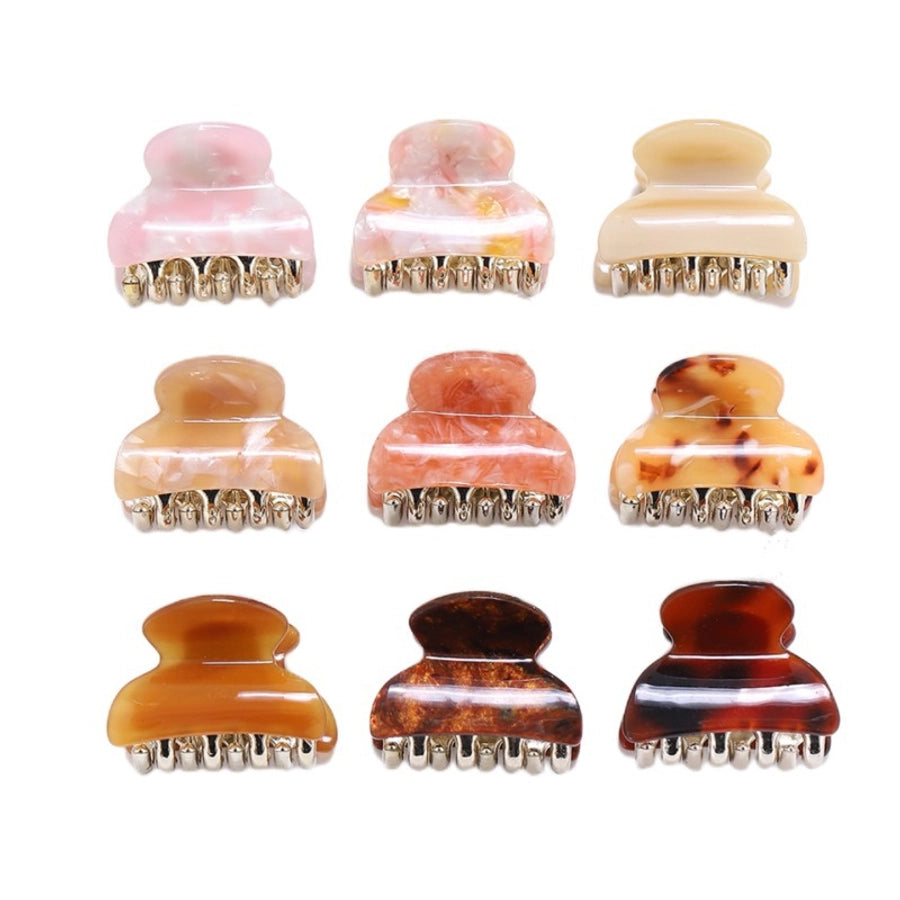 women's simple style geometric acetic acid sheets plating hair claws