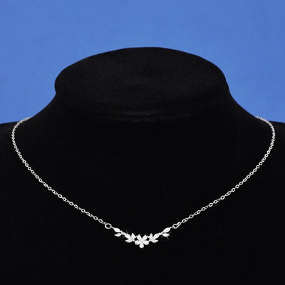 Jewelry Princess Sweet Pastoral Star Flower Butterfly Copper Zircon Imitation Gold  Necklace