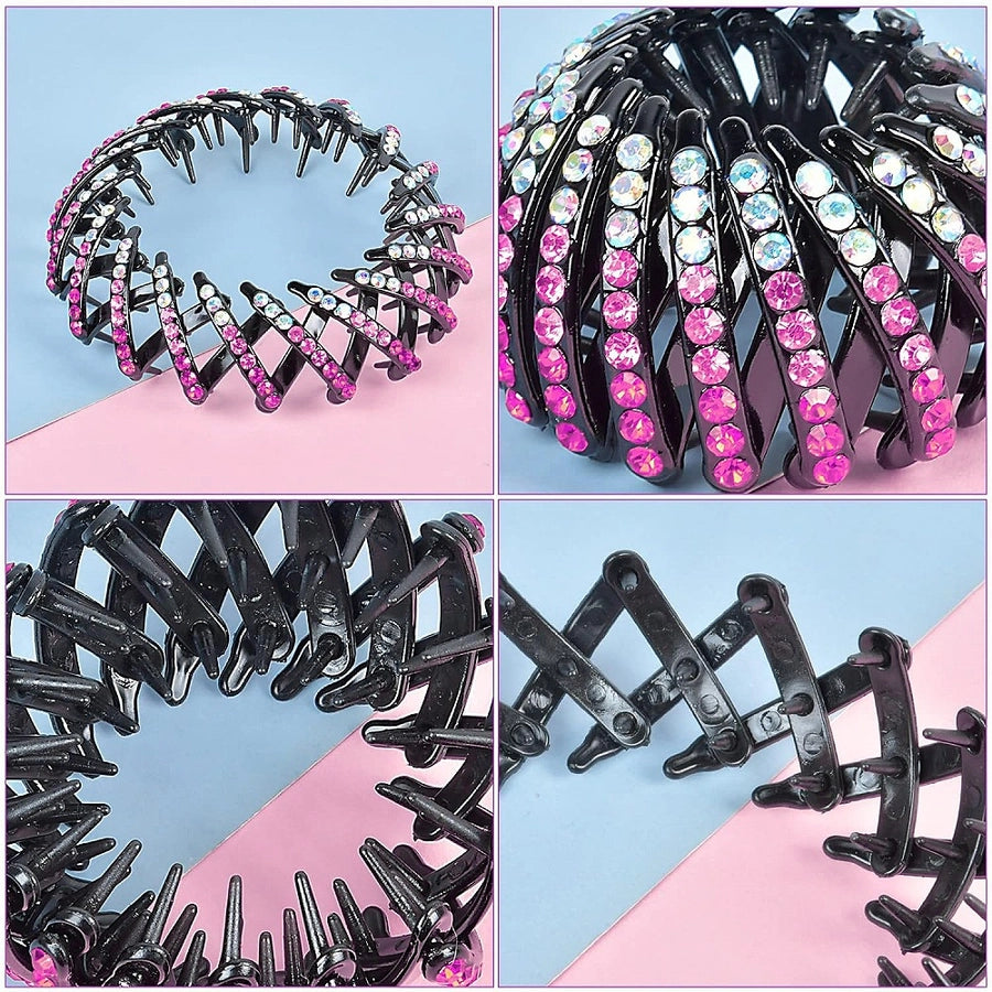 Women's Casual Simple Style Geometric Plastic Rhinestones Hair Clip