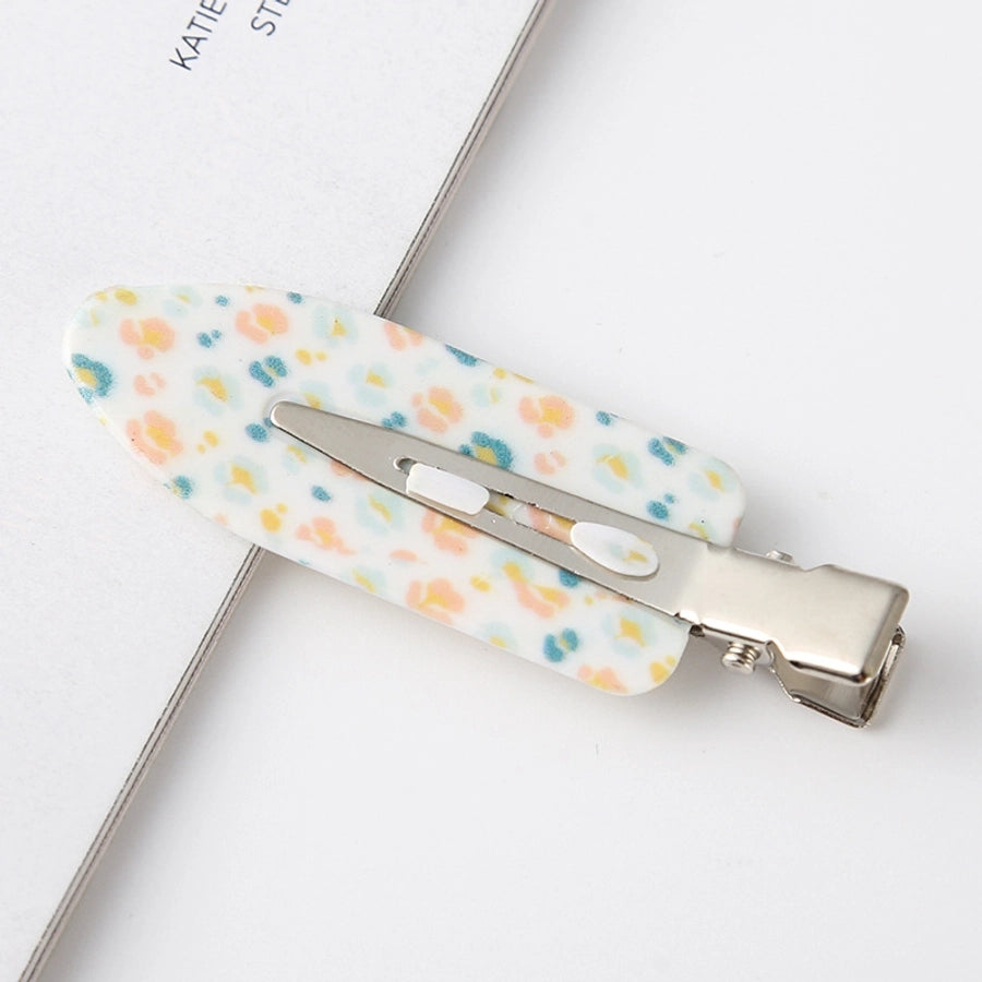 fashion ditsy floral arylic stoving varnish hair clip 1 piece
