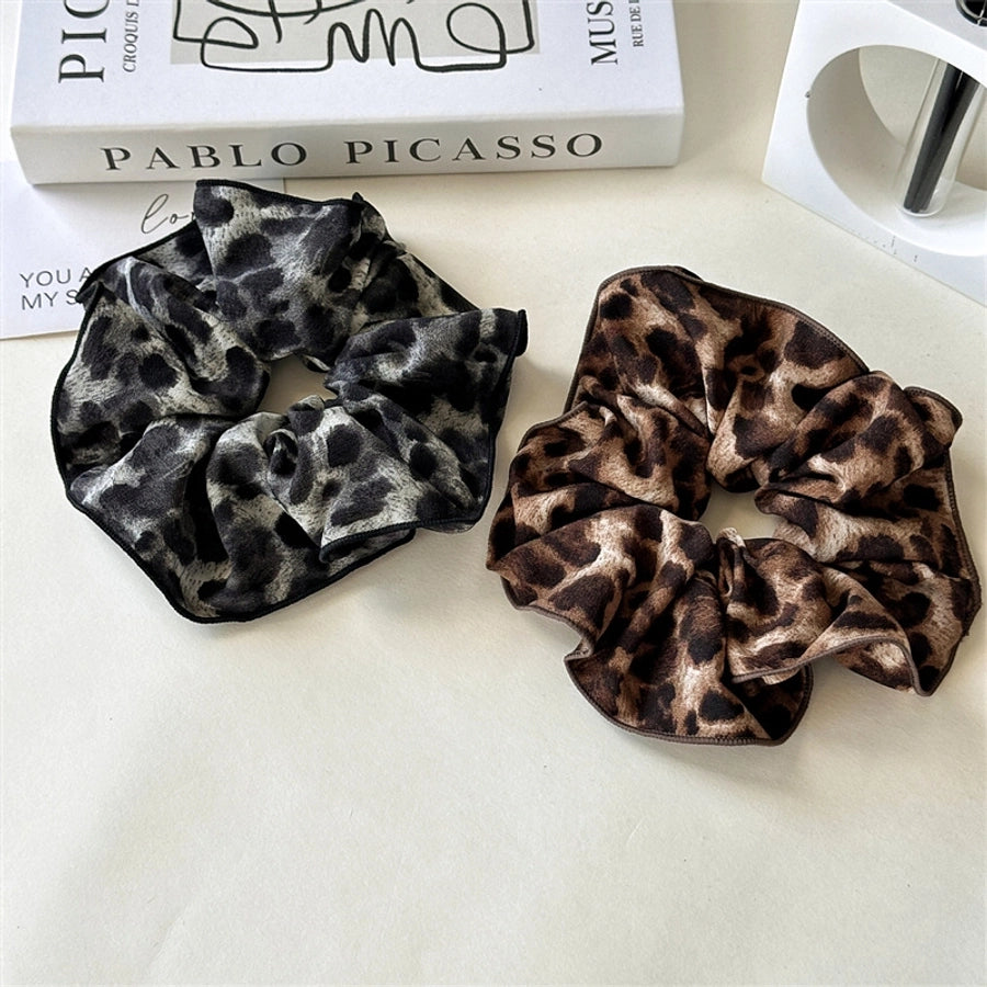 Women's Retro Leopard Cloth Hair Tie