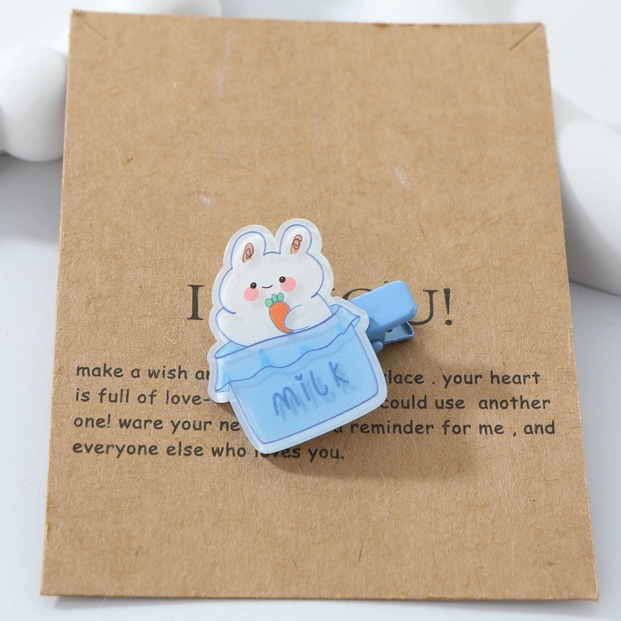 Women's Cute Funny Animal Alloy Resin Hair Clip