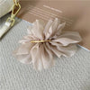 simple style geometric solid color cloth hair clip