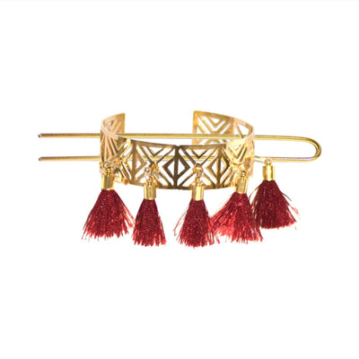 Women's Retro Geometric Metal Tassel Plating Hairpin