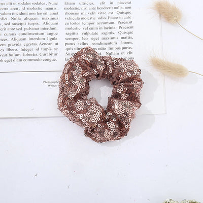 popular sequin hair ring double-sided sequin plate hair ponytail rubber band fashion ladies mesh hair ring hair accessories