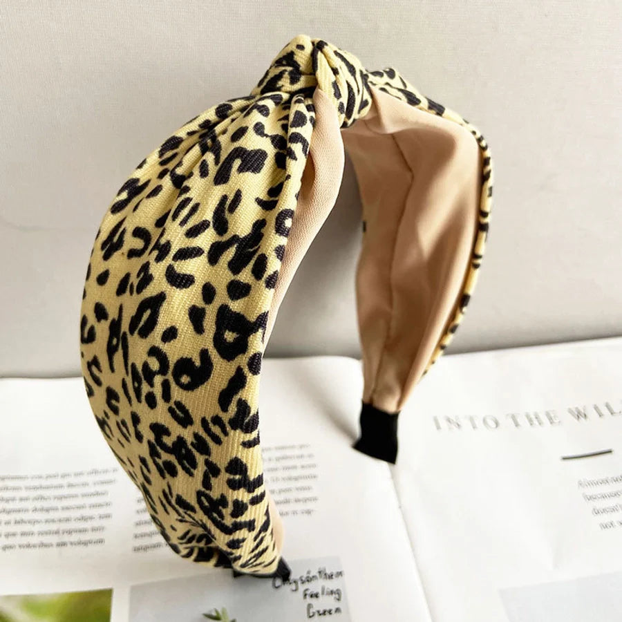 women's ig style retro leopard cloth hair band
