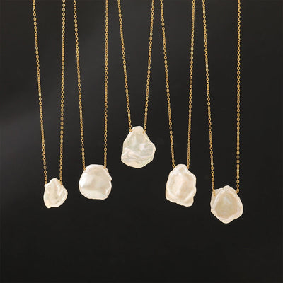 Jewelry Casual Cute Commute Irregular 304 Stainless Steel Freshwater Pearl Pendant Necklace